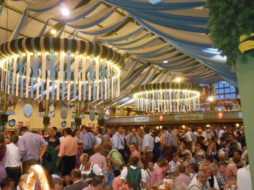 München, Deutschland, Oktoberfest 2012, Spatenbräu Festhalle Ochsenbraterei