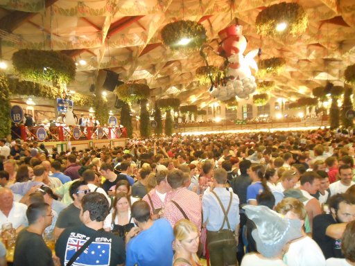 München, Deutschland, Oktoberfest 2012, Hofbräu Festzelt