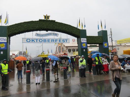 München, Deutschland, Oktoberfest 2016, Zugangskontrolle Theresienwiese Eingang Nord