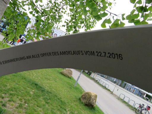 Olympia Einkaufszentrum, Amoklauf Gedenkstätte, München, Deutschland, Erinnerung an alle Opfer des Amoklaufes vom 22.07.2016