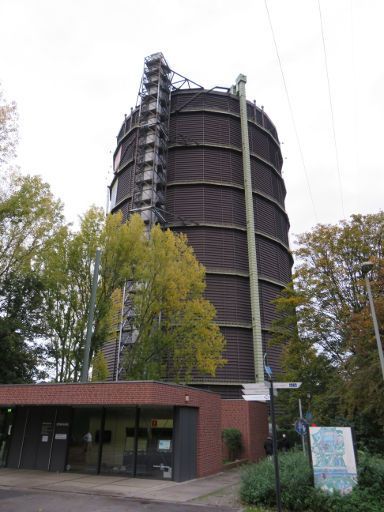 Gasometer, Oberhausen, Deutschland, Eingang und Gasometer