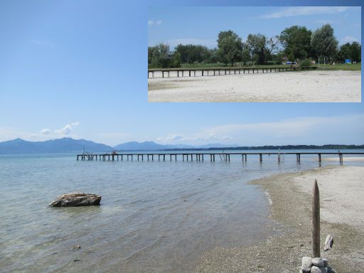 Prien am Chiemsee, Deutschland, Strandbad Chiemseepark Seebruck