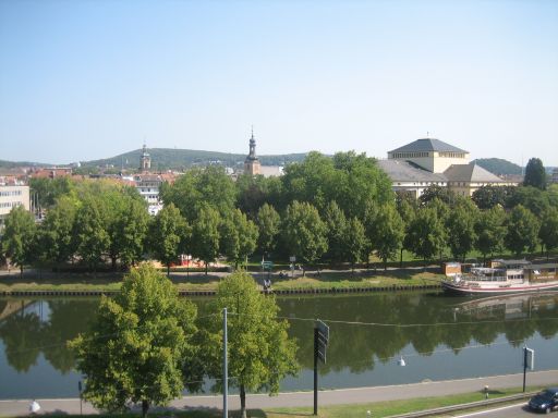 Saarbrücken, Deutschland, Blick von der Schlossmauer