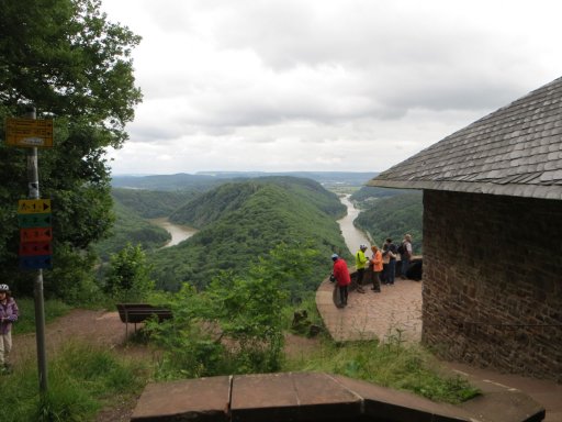 Saarschleife Mettlach & Orscholz, Deutschland, Aussichtspunkt Cloef