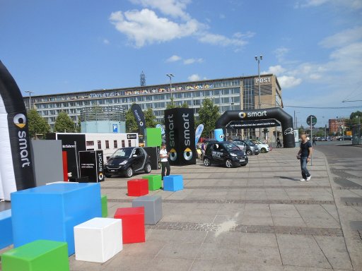 smart beach tour Leipzig, smart Stand