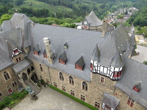 Schloss Burg, Solingen, Deutschland, Ausblick vom Turm