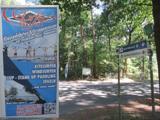 Steinhuder Meer, Deutschland, Surf Strand / Surfers Paradies, Badestra&szlig;e / Ladenstra&szlig;e Zugang vom Parkplatz 9