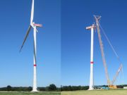 Windpark Leese-Loccum, Stolzenau, Deutschland, ENERCON E-138 EP3 im Juli 2025