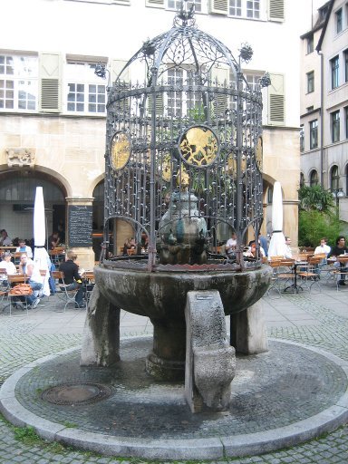 Stuttgart Deutschland, Hans im Glück Brunnen