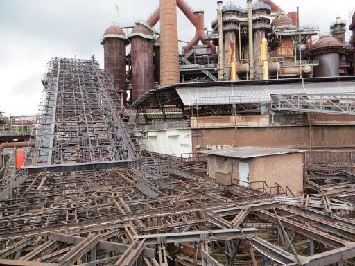 Weltkulturerbe Völklinger Hütte, Völklingen, Deutschland, Erzschrägaufzug