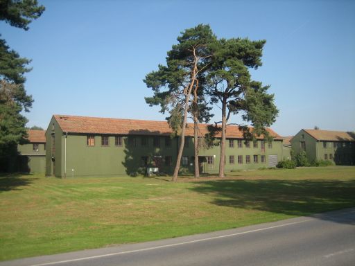 Weeze, Nordrhein–Westfalen, Deutschland, Kasernen vom Flughafen