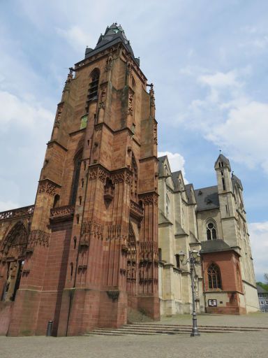 Wetzlar, Deutschland, Altstadtführung, Dom Turm von außen