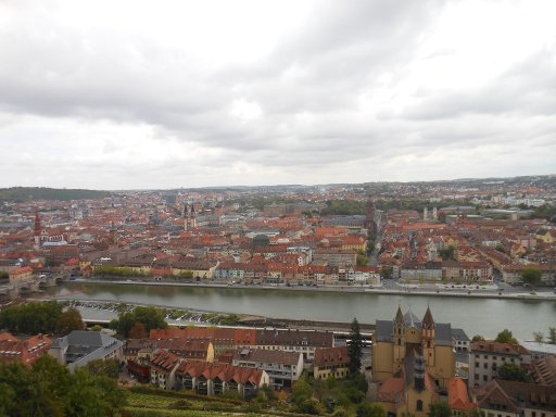 Festung Marienberg Würzburg, Blick auf die Stadt