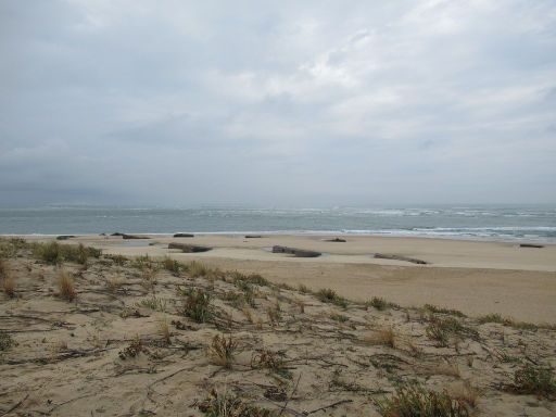 ehemalige Heeresküstenbatterie, Cap Ferret, Frankreich, Ausblick auf ein Teil der Bunker