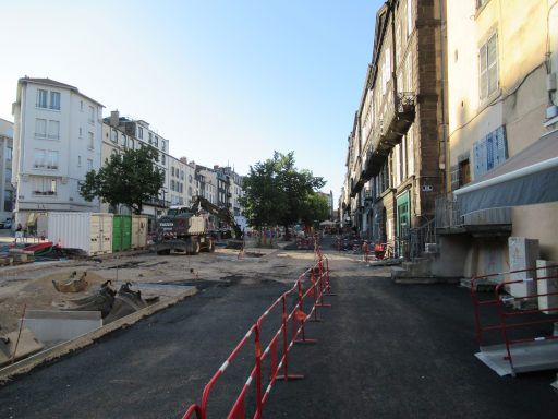 Clermont-Ferrand, Frankreich, Bauarbeiten Rue Ballainvillers