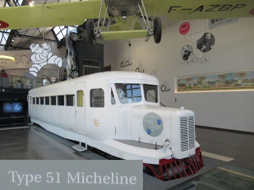 Michelin Abenteuer Museum, Clermont-Ferrand, Frankreich, Type 51 Micheline
