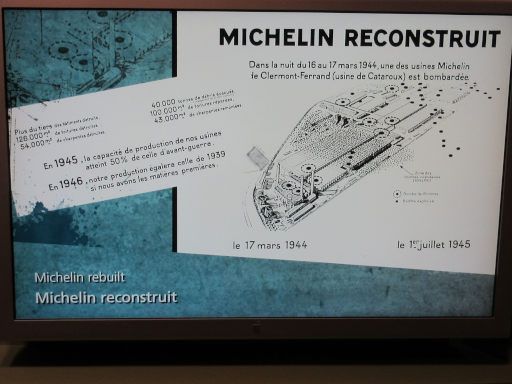 Michelin Abenteuer Museum, Clermont-Ferrand, Frankreich, Luftangriffe der Alliierten 17. März 1944