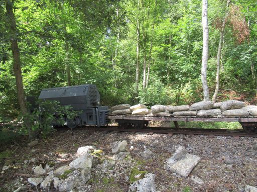 Le Blockhaus D’Éperlecques Freilichtmuseum, Eperlecques, Frankreich, Schmalspur Bahn zum Materialtransport