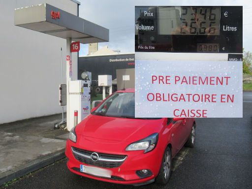 LPG, GPL, Autogas Tankstellen, Frankreich, Total Tankstelle, 16300 Barbezieux-Saint-Hilaire im Oktober 2023