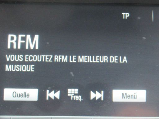 Autoradio, Frankreich, Sender RFM landesweit verfügbar