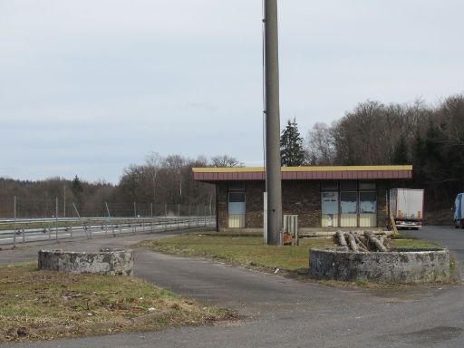 Grenzübergang La Chapelle, Frankreich – Beaubru, Belgien, ehemalige Zollabfertigung Belgien