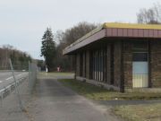 Grenzübergang La Chapelle, Frankreich – Beaubru, Belgien, ehemalige Zollabfertigung Belgien