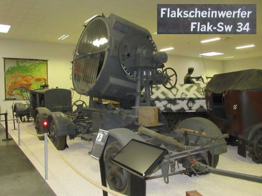 MM Park Milit&auml;r Museum, La Wantzenau, Frankreich, Flakscheinwerfer Flak-Sw 34