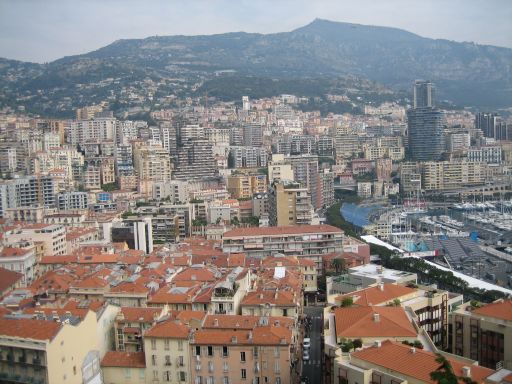 Monaco, Ausblick auf die Stadt vom Palast Platz