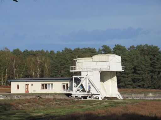 Nançay, Frankreich, Radioastronomie Museum Nançay, Führung, fahrbare Fokuskabine