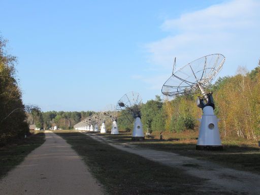 Nançay, Frankreich, Radioastronomie Museum Nançay, Führung, Nord- Südline mit Radioheliographen