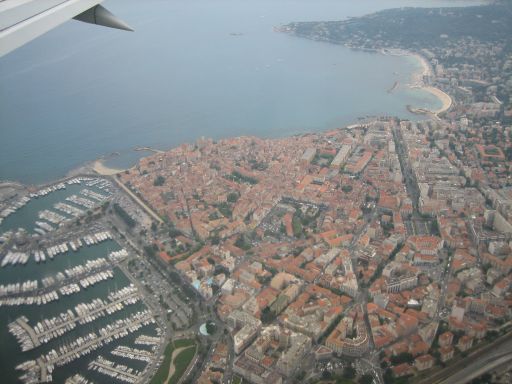 Nizza, Frankreich, Überflug über die Stadt