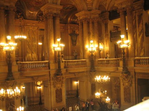 Opéra, Le Palais Garnier, Paris, Frankreich, Blick in das Treppenhaus