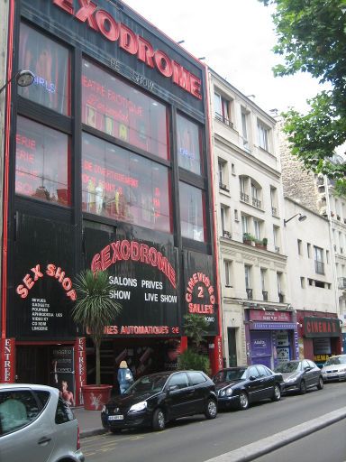 Pigalle Rotlichtviertel, Paris, Frankreich, Le Sexodrome, Boulevard de Clichy 23, 75009 Paris