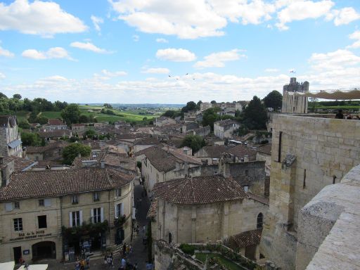 Saint-Émilion, Frankreich, Blick vom Place des Créneaux