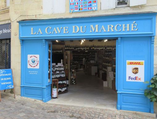 Saint-Émilion, Frankreich, Weinhändler La Cave du Marché