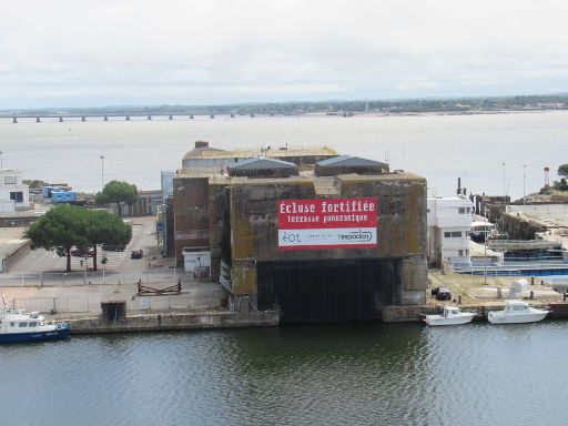 U-Boot-Bunker, Saint Nazaire, Frankreich, U-Boot Schleuse