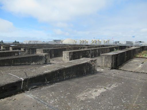 U-Boot-Bunker, Saint Nazaire, Frankreich, Dach vom U-Boot Bunker