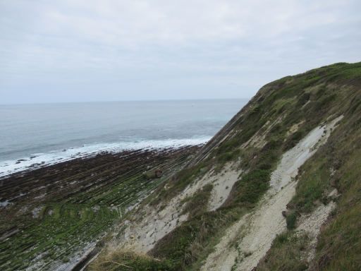 Marine K&uuml;stenbatterie Socoa West, Socoa, Frankreich, Steilk&uuml;ste Blick auf den Atlantik