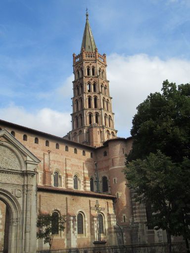 Toulouse, Frankreich, Kathedrale Basilika Saint-Sernin, Außenansicht