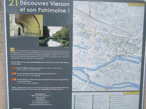 Vierzon, Frankreich, Stadtrundgang mit Beschreibung