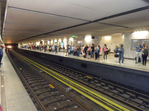 Metro, Athen, Griechenland, Bahnsteig Station Syntagma