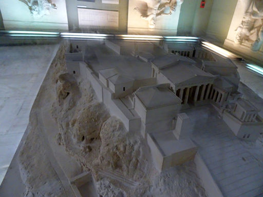 War Museum, Athen, Griechenland, Modell Akropolis mit Parthenon