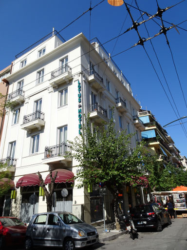 Athens Lotus Hotel, Athen, Griechenland, Außenansicht an der Chiou Street 9, 10438 Athen