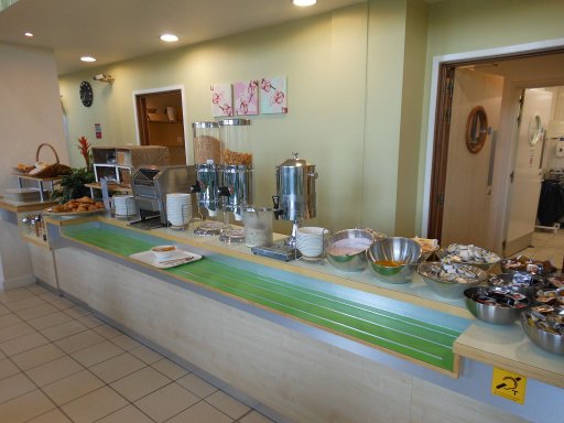 ibis budget Leeds Centre, Leeds, Großbritannien, ein Teil vom Frühstücksbuffet