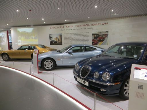 Coventry Transport Museum, Coventry, Großbritannien, Jaguar Serienfahrzeuge