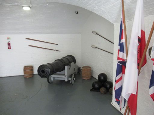 Napier of Magdala Battery, Gibraltar, Eingang Ausstellung