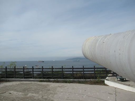 Napier of Magdala Battery, Gibraltar, Schussrichtung Bay of Gibraltar