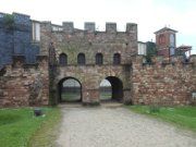 Manchester, Großbritannien, Castlefield Stadttor Nachbau