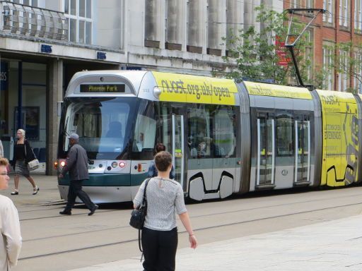 Nottingham, Großbritannien, Tram / Straßenbahn