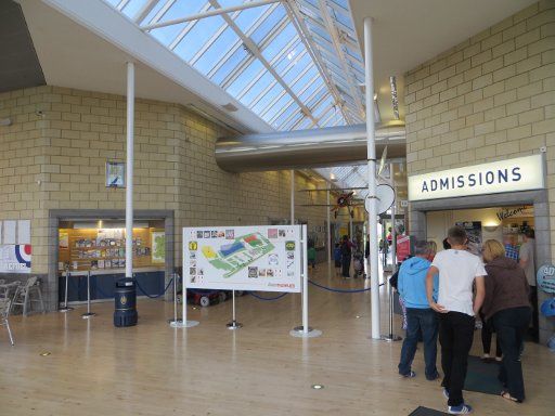 Royal Air Force Museum, Cosford, Großbritannien, Eingang und Cafe